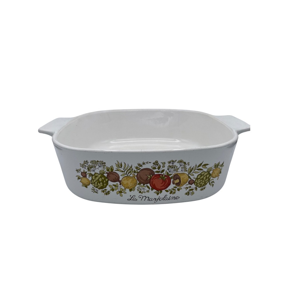 Vintage Corning Ware La Marjolaine 2 Quart Casserole Dish A-2-B White